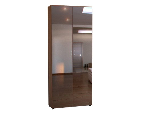 Шкаф двухдверный для одежды с зеркалами широкий
